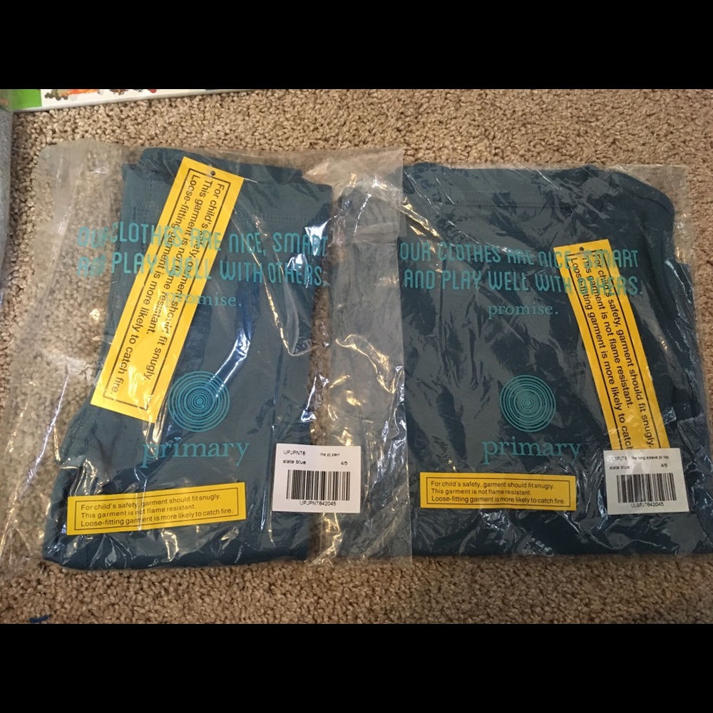 Primary blue pjs